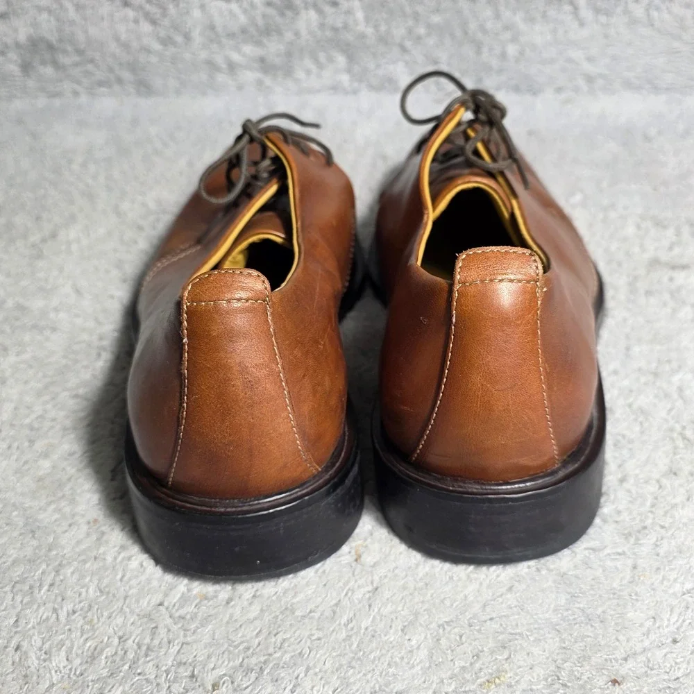 Cole‎ Haan Mens Brown Leather Split Toe Oxford Dress Shoes C06400 13 M Excellent